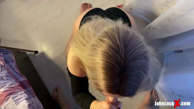 Redhead minono Dick sy Fucking up, mahazo cum amin'ny borikiny